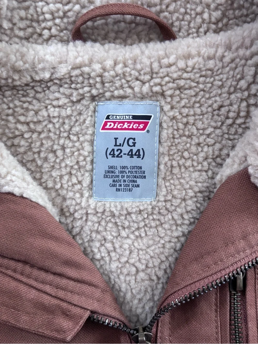 Dickies Sherpa-Lined Workwear Duck Vest Large